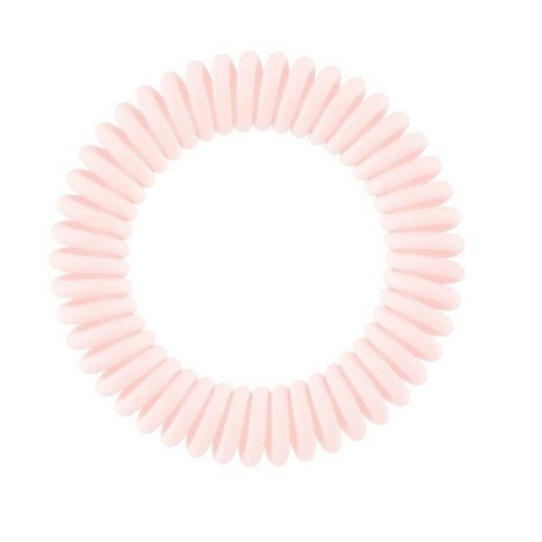 Tenká spirálová gumička do vlasů Slim Retro Dreamin‘ Cuter than you Pink 3 ks