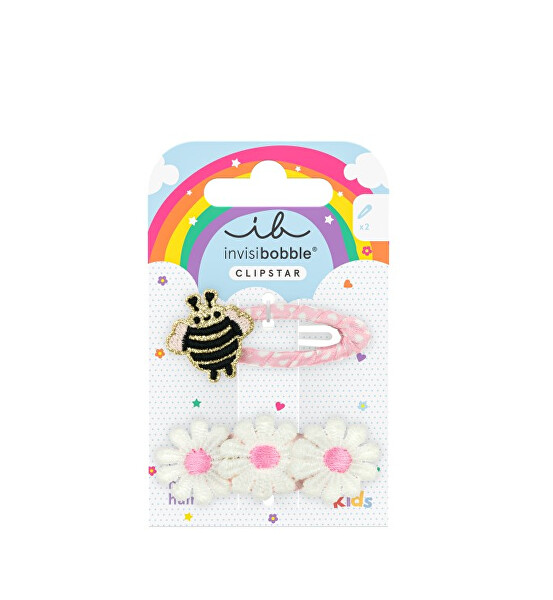 Sponka do vlasů Snap Clip Kids Happy Spring Bee 2 ks