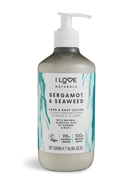 Hydratační mléko na tělo a ruce Naturals Bergamot & Seaweed (Hand & Body Lotion) 500 ml