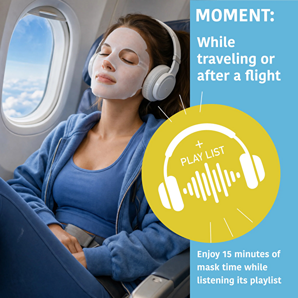 Plátýnková maska Jet Lag Recovery Anti-fatigue Mask 20 ml