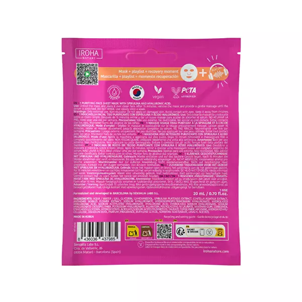 Čistící maska Post Workout Purifying Mask 20 ml