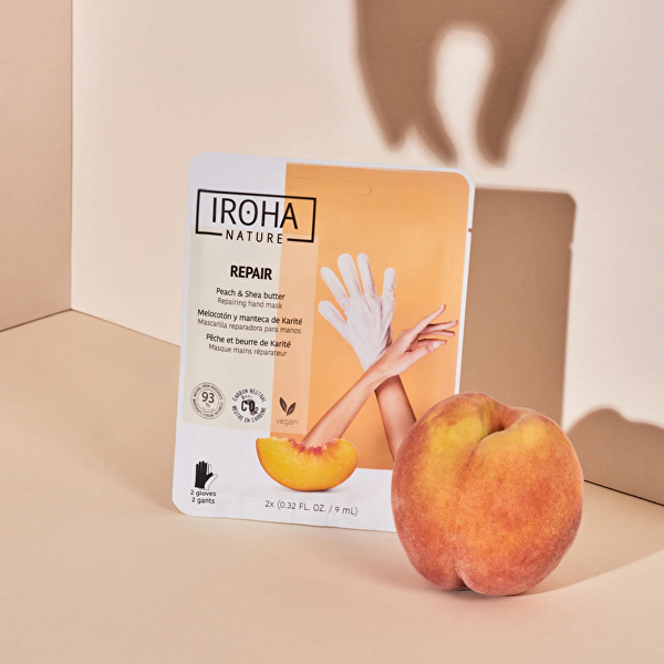 Regenerační maska na ruce a nehty Peach Hand Mask Gloves 2 x 9 ml