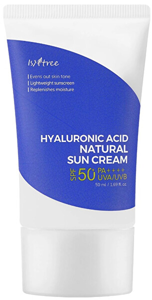 Cremă de protecție solară SPF 50+ Hyaluronic Acid (Natural Sun Cream) 50 ml