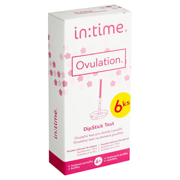 Ovulační test Intime Ovulation DipStick Test 6 ks