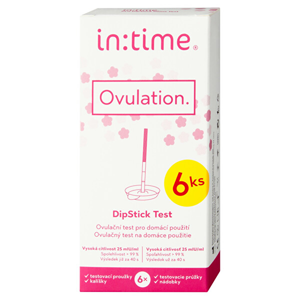 Ovulační test Intime Ovulation DipStick Test 6 ks