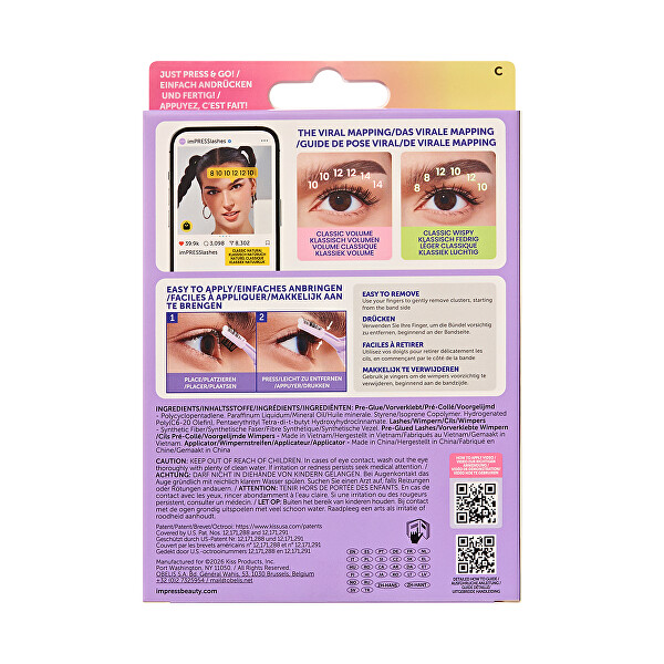 Trsové řasy imPRESS Individual Lash Kit 01