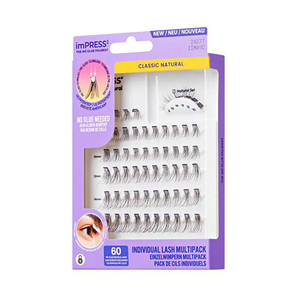 Trsové řasy imPRESS Individual Lash Multipacks 01