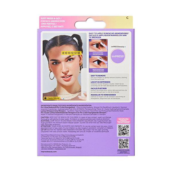 Trsové řasy imPRESS Individual Lash Multipacks 01