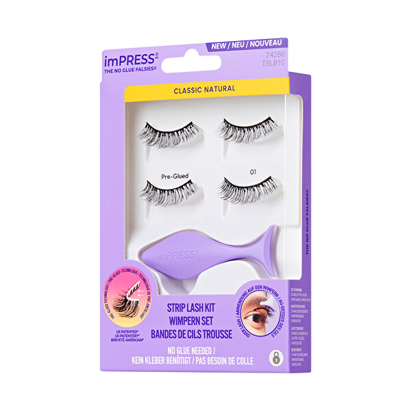 Umělé řasy imPRESS No Glue Strip Lash 01