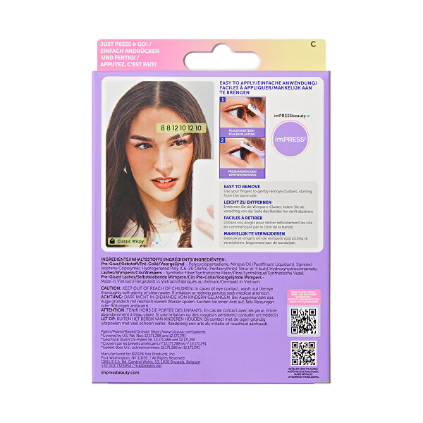 Umělé řasy imPRESS No Glue Strip Lash 01