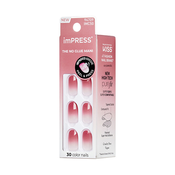 Samolepící nehty imPRESS Color Nails (Beat The Heat) 30 ks