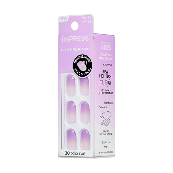 Samolepící nehty imPRESS Color Nails (Take A Chance) 30 ks