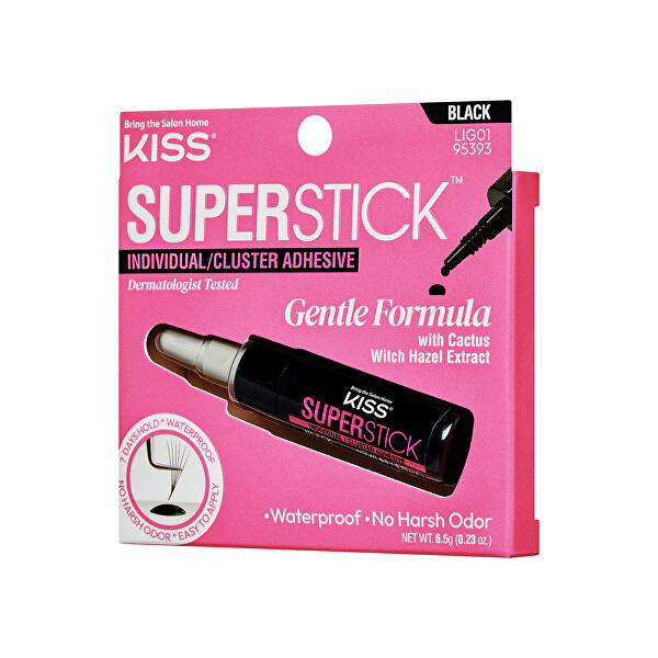 Lepidlo na řasy Super Stick Individual (Lash Cluster Adhesive) 6,5 g Black