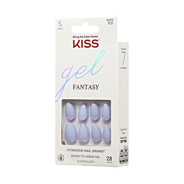 Nalepovací nehty Gel Fantasy Day 1 - Blue 28 ks