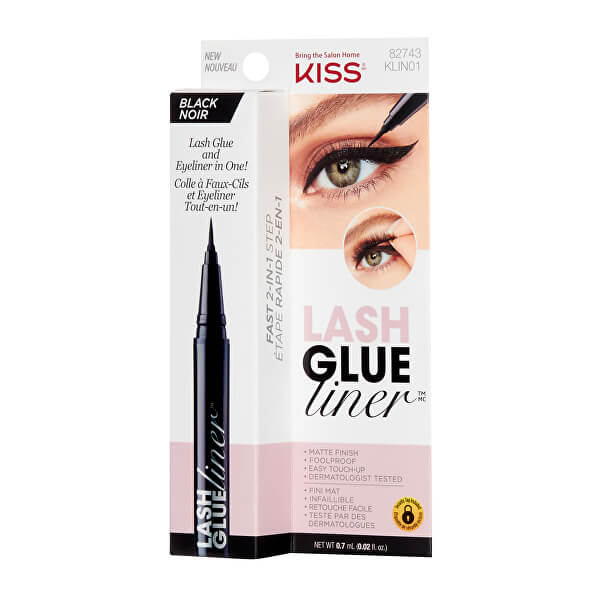 Lepidlo na řasy s oční linkou Lash Glue Liner Black 0,7 ml
