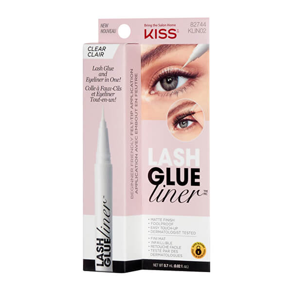 Lepidlo na řasy s oční linkou Lash Glue Liner Clear 0,7 ml