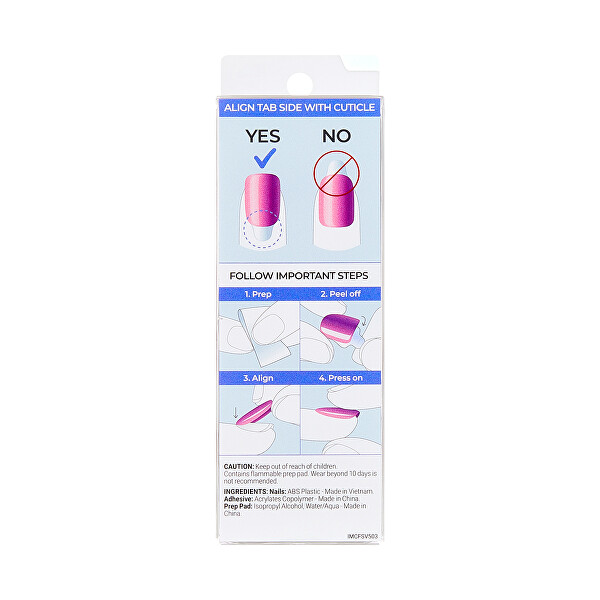 Samolepící nehty imPRESS Color FX - Diamond Drip 30 ks