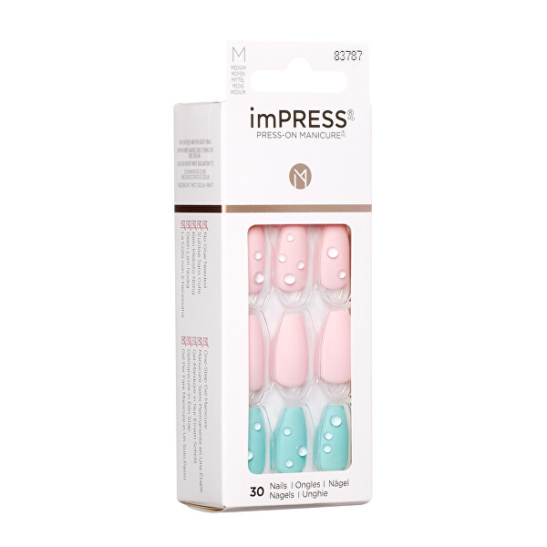 Unghie autoadesive imPRESS Nails Dew Drop 30 pz