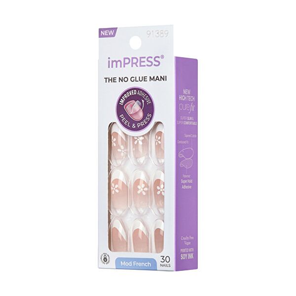 Nalepovacie nechty ImPRESS Nails - Fearless 30 ks