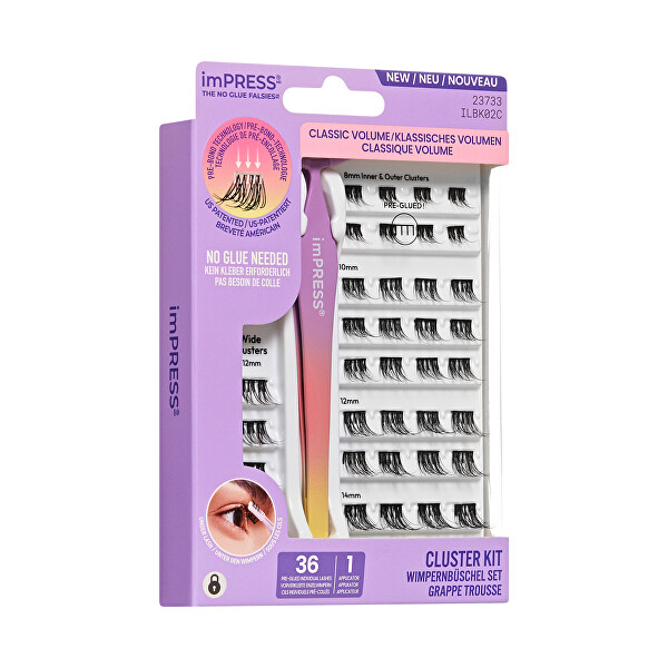 Umělé řasy imPRESS Press on Falsies Kit 02C