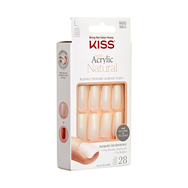 Unghie adesive Salon Acrylic Natural Nails - Bareskinned 28 pz
