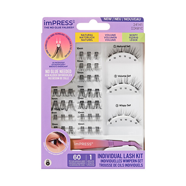 Trsové řasy imPRESS Individual Lash Kit 01