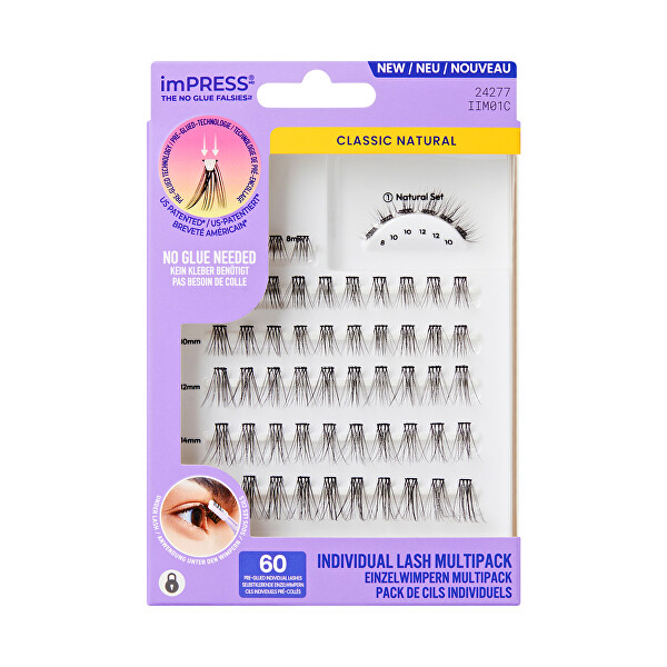 Trsové řasy imPRESS Individual Lash Multipacks 01