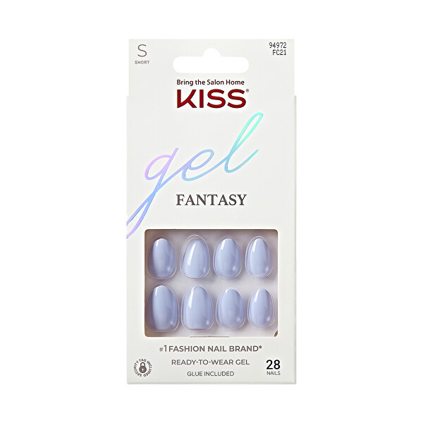Nalepovací nehty Gel Fantasy Day 1 - Blue 28 ks