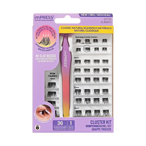 Trsové řasy imPRESS Press on Falsies Kit 01