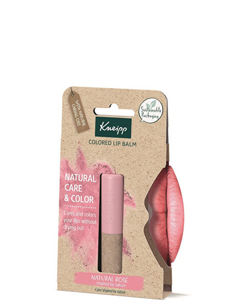 Farebný balzam na pery Natura l Rosé ( Color ed Lip Balm) 3,5 g
