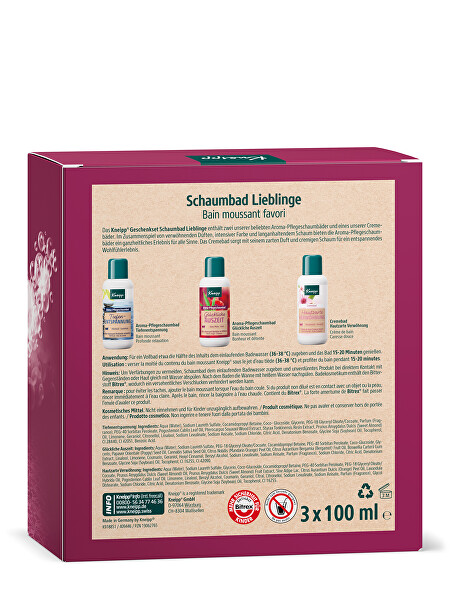 Dárková sada pěn do koupele Šťastné koupání 3 x 100 ml