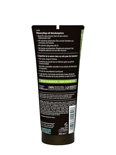 Gel de duș 3 în 1 pentru bărbați Trezirea de dimineață 200 ml