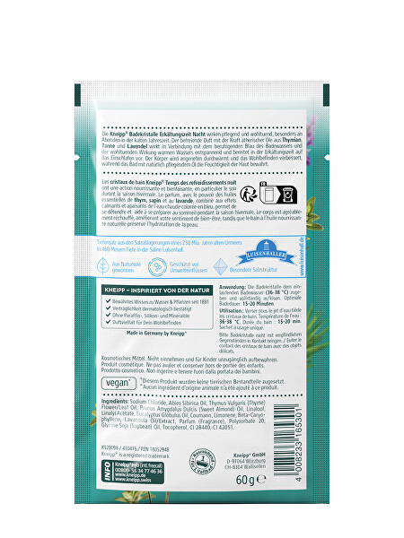 Soľ do kúpeľa Prechladnutie Bath Salt 60 g