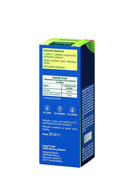 Ústny sprej Melatonín 30 ml