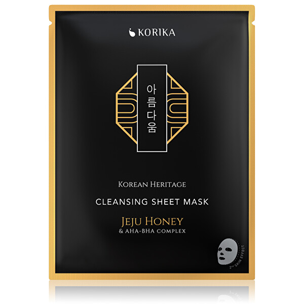 Čisticí plátýnková maska s Jeju medem a AHA, BHA komplexem Korean Heritage (Cleansing Sheet Mask) 25 g