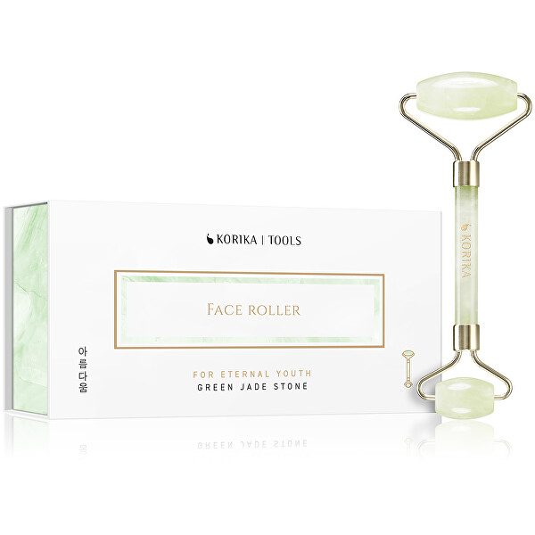 Masážní váleček na obličej ze zeleného jadeitu (Face Roller)