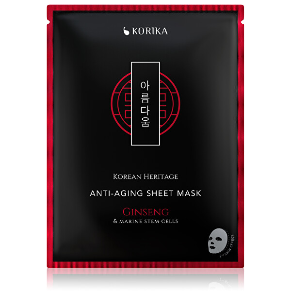 Plátýnková maska proti stárnutí Korean Heritage (Anti-Aging Sheet Mask) 25 g