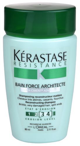 Šampón s posilňujúcimi účinkami pre oslabené a ľahko poškodené vlasy Resist ance Bain Force architecte ( Strength ening Shampoo) 80 ml