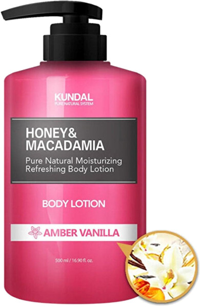 Vyživující tělové mléko Honey & Macadamia Amber Vanilla (Body Lotion) 500 ml