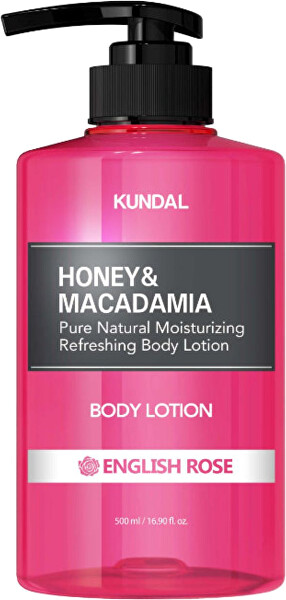 Vyživující tělové mléko Honey & Macadamia English Rose (Body Lotion) 500 ml