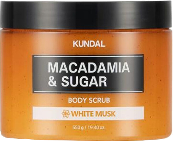 Tělový peeling Macadamia & Sugar White Musk (Body Scrub) 550 g