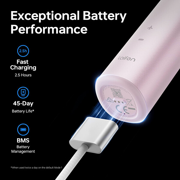 Elektrický kartáček LFTB01-A Aluminium Pink