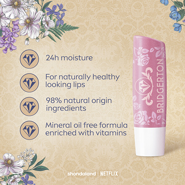 Balzám na rty Bridgerton Rose Meringue Lip Balm 4,8 g