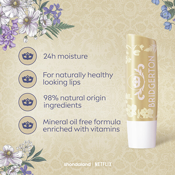 Balzám na rty Bridgerton Vanilla Biscuit Lip Balm 4,8 g