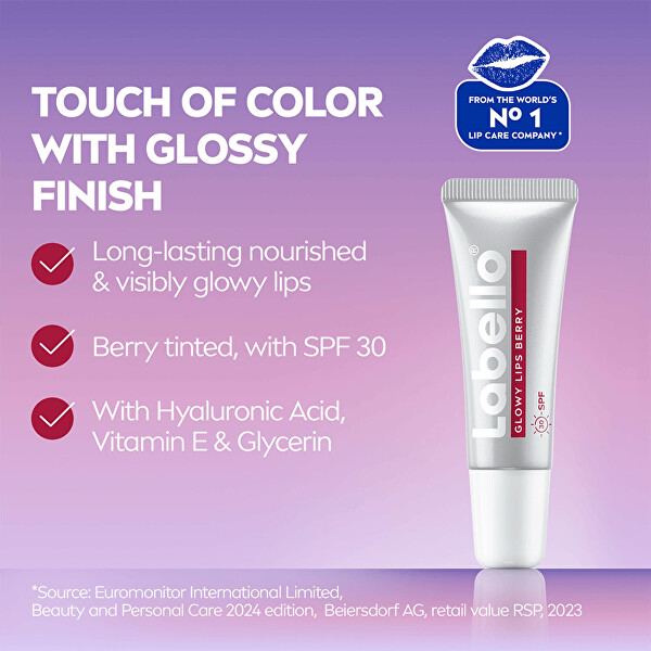 Balzam na pery SPF 30 Glowy Lips Berry 10 ml