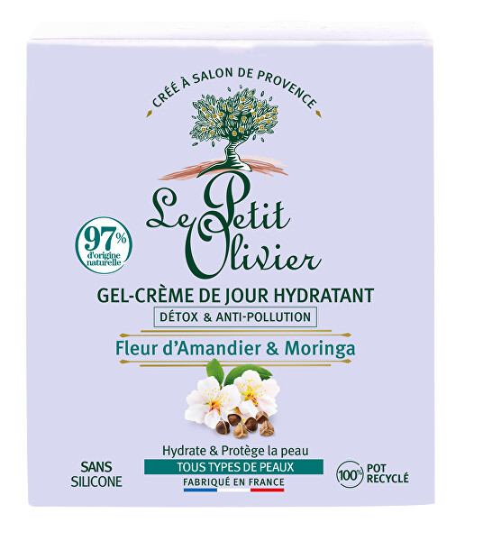 Denní pleťový gel-krém Mandlový květ a Moringa 50 ml