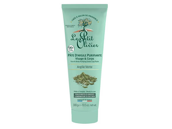 Čisticí jílová pasta na tělo a obličej Zelený jíl (Face & Body Purifying Green Clay Paste) 300 g