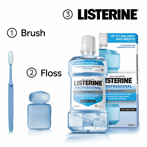 Ústní voda Professional Fresh Breath+ 500 ml