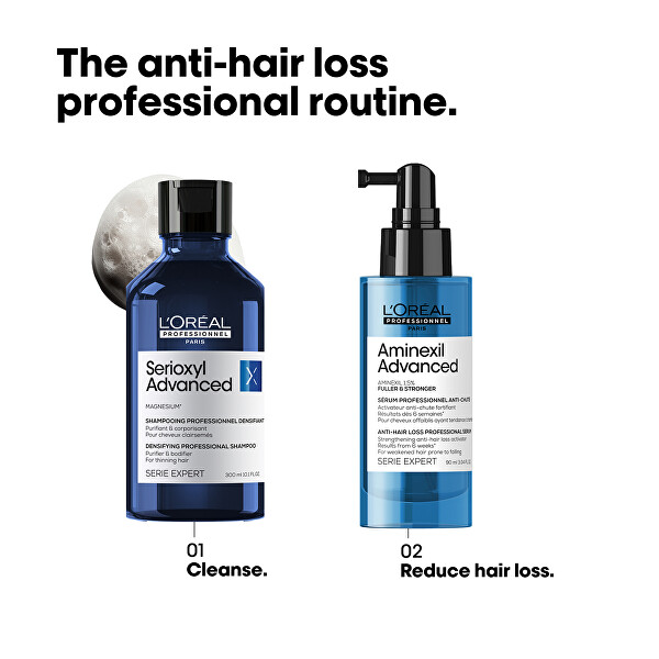 Ser activator împotriva căderii părului Aminexil Advanced Fuller & Stronger Strengthening (Anti-Hair Loss Activator Serum) 90 ml