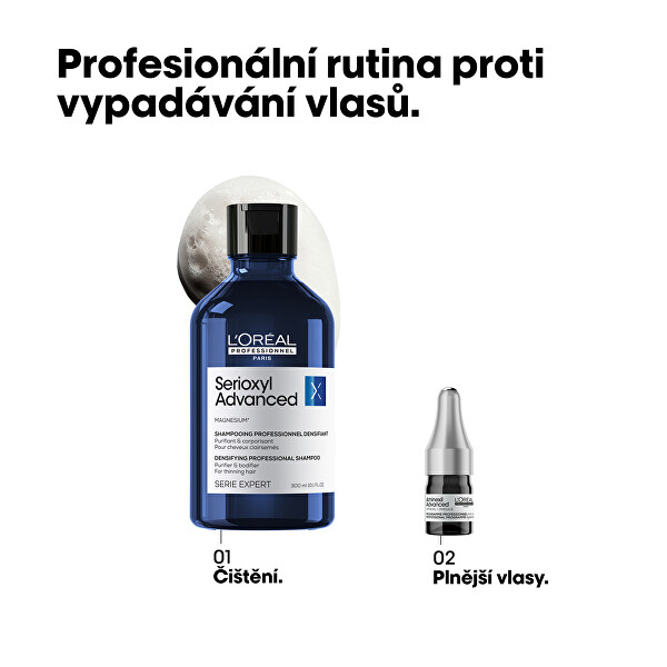 Ampule proti padání vlasů Aminexil (Advanced Ampuls) 10 x 6 ml